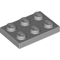 Plate 2 x 3 / Light Bluish Gray
