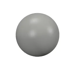 Ball, Hard Plastic, 51mm (approx. 6 studs diameter) / Dark Bluish Gray