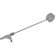 Duplo Winch Drum Narrow with Black String and Light Bluish Gray Nozzle / Light Bluish Gray