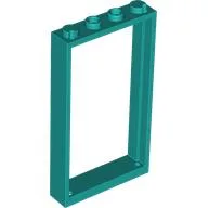 Door Frame 1 x 4 x 6 Type 2 / Dark Turquoise
