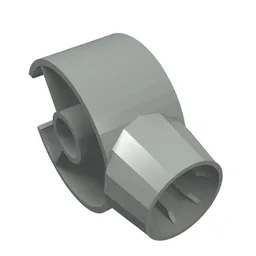 Animal / Creature Body Part, Dinosaur Neck / Tail Ring / Light Gray