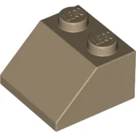 Brick Sloped 45° 2 x 2 / Dark Tan