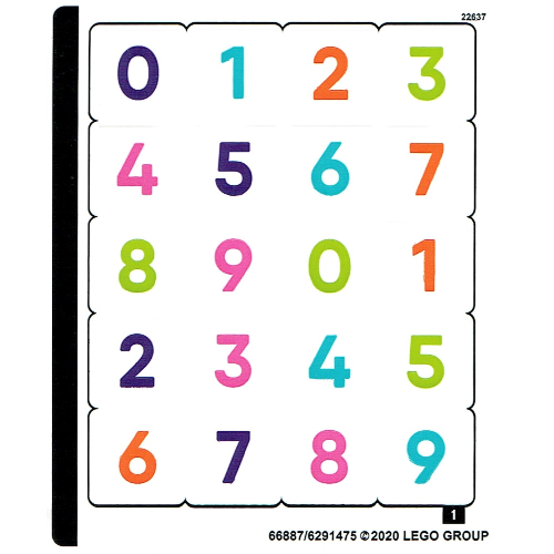 Lego Sticker Sheet for Set 40382-1 / [No Color/Any Color]