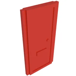 Door for Slotted Bricks / Red