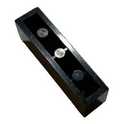 Brick 1 x 4 with Bottom Tubes, Lowered Center Cross Support / Black