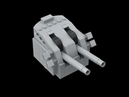 US Twin Mount 5"/38 Naval Gun