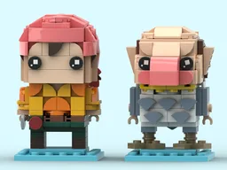 The Grey Heron & Kiriko - Studio Ghibli BrickHeadz