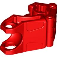 Lego Large Figure Hand, Fist with Axle Hole, 3 Fingers / Red