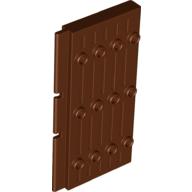 Lego Door 1 x 5 x 7 1/2 Stockade / Reddish Brown