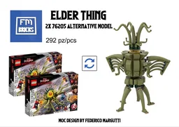H.P. Lovecraft ELDER THING (2x 76205 alternative model)