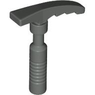 Lego Tool Ice Axe [6-Rib Handle] / Dark Gray