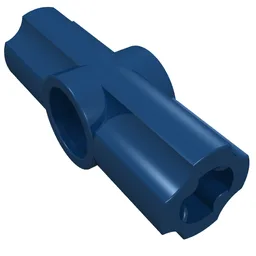 Technic Axle and Pin Connector Angled #2 - 180° / Dark Blue