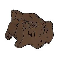 Animal Body Part, Dog Head (Fluffy) / Brown