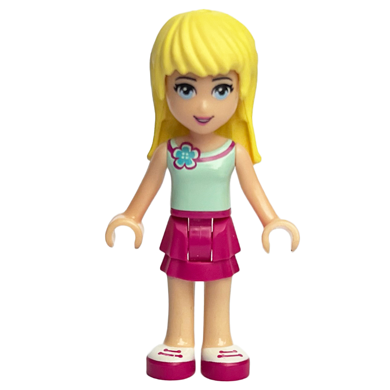 Lego Stephanie - Light Aqua Top, Magenta Skirt