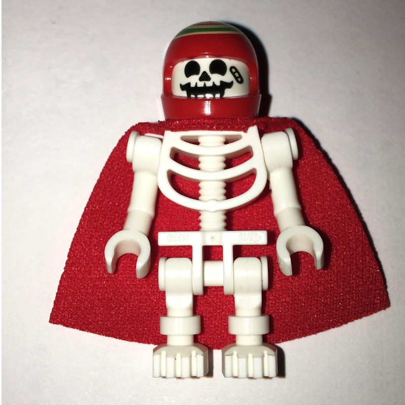 Lego Douglas Elton / El Fuego, Skeleton with Red Helmet and Cape