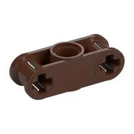 Technic Axle and Pin Connector Perpendicular 3L with Centre Pin Hole / Brown