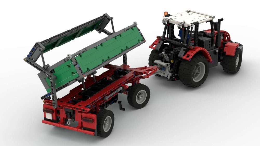 Lego Tractor with Trailer 1:18 full rc (8063 mod)
