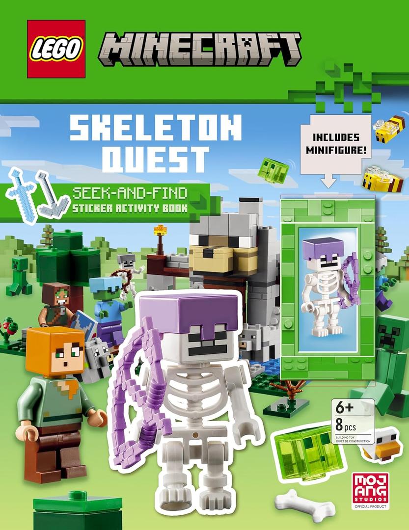 Lego Minecraft: Skeleton Quest: Seek-and-Find: Sticker Activity Book