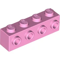 Brick Special 1 x 4 with 4 Studs on One Side / Bright Pink