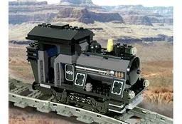 Small Train Engine Gray