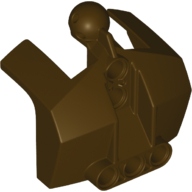 Lego Large Figure Shoulder Cover, Armor with Holes and Ball Joint / Dark Brown