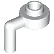 Plate Special Round 1 x 1 with Vertical Bar / White