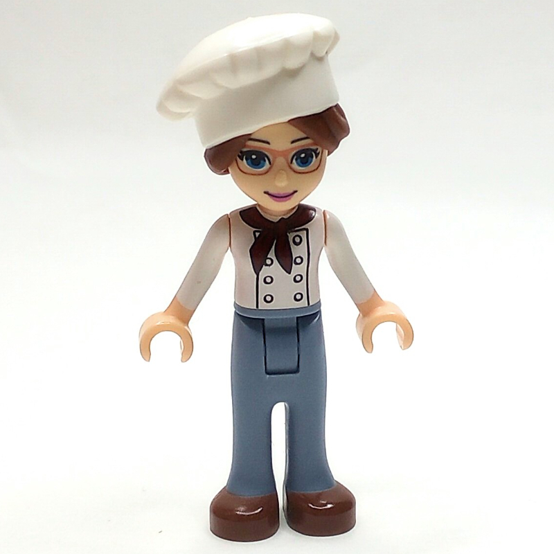 Lego Lillie - White Jacket, Sand Blue Trousers, Chef's Hat