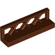 Lego Fence Lattice 1 x 4 x 1 / Reddish Brown