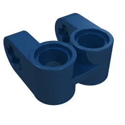 Technic Axle and Pin Connector Perpendicular Double Split / Dark Blue