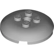 Dish 4 x 4 with 4 Studs / Light Bluish Gray