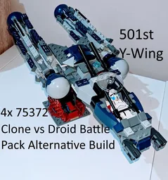 4x 75372 - 501st Y-Wing alternate build.