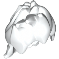 Lego Hair Spiked Sloping Right / White