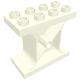 Duplo Support Brick 2 x 4 x 3 / White