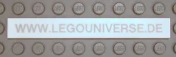 Tile 1 x 8 with 'WWW.LEGOUNIVERSE.DE' Pattern
