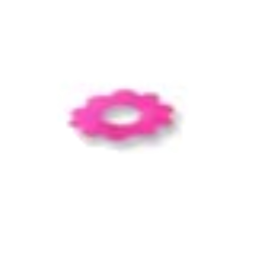 Lego Clikits Icon Accent, Flower 2 3/4 x 2 3/4, 10 Petals / Trans-Dark Pink