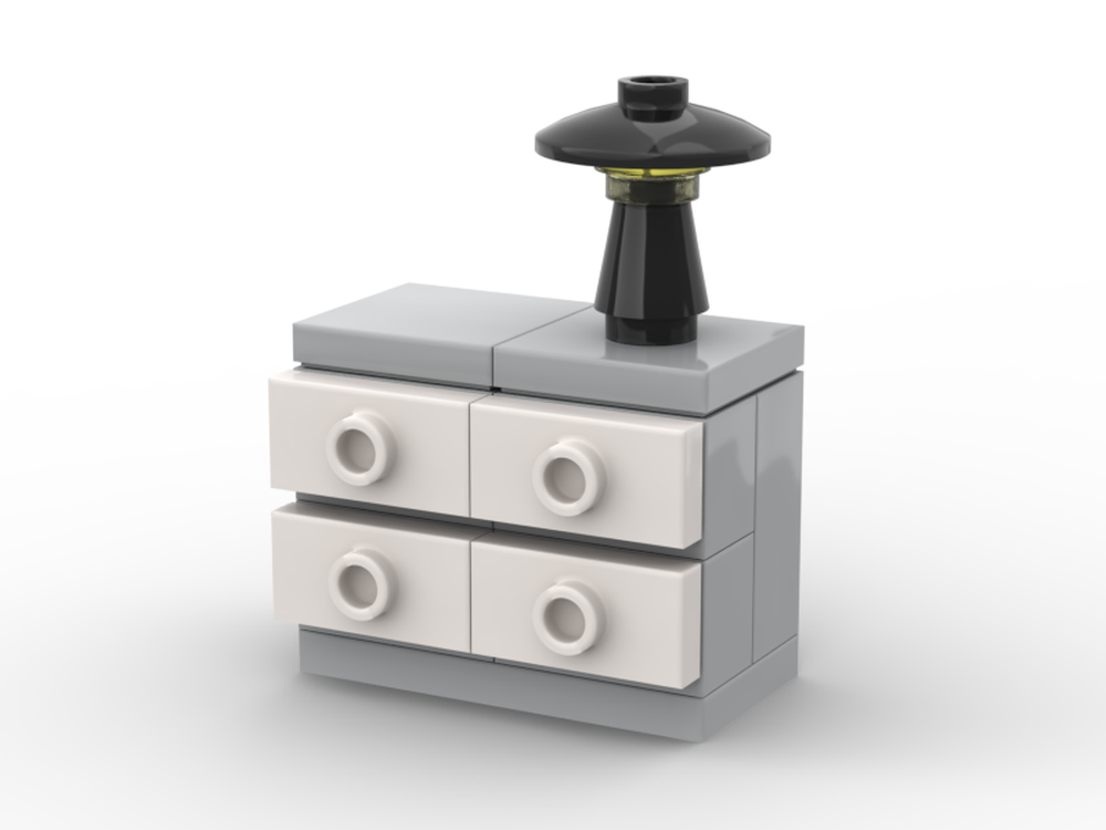 Lego Draws With Lamp - Minifig Scaled