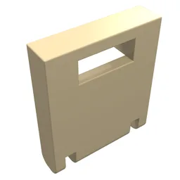 Box 2 x 2 x 2 Door with Slot / Tan