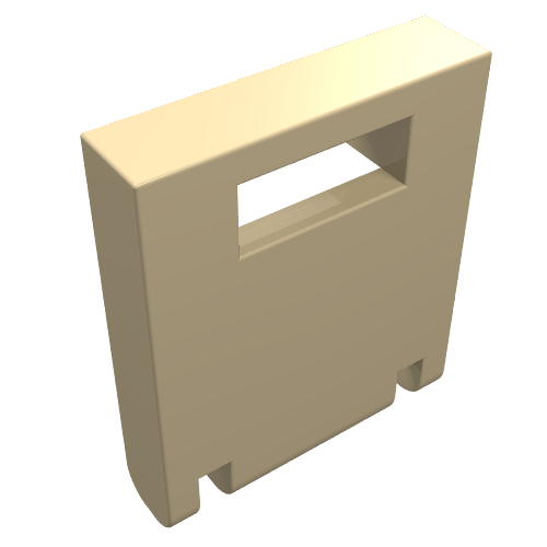 Lego Box 2 x 2 x 2 Door with Slot / Tan