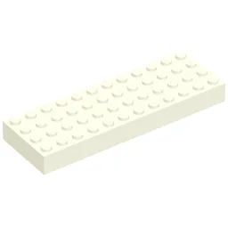Brick 4 x 12 / White