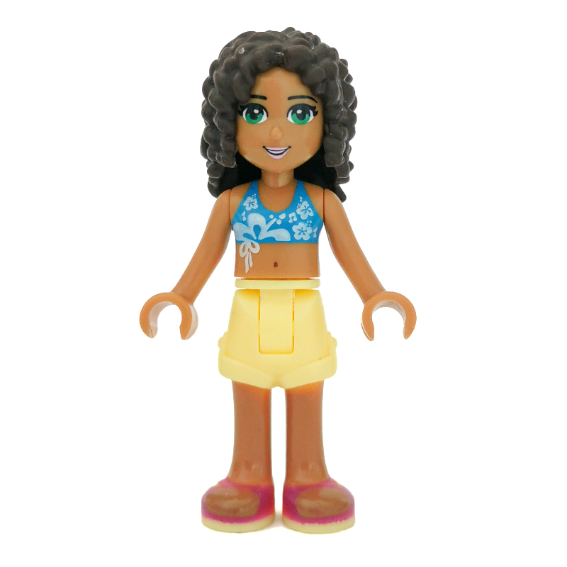 Lego Andrea - Dark Azure Bikini, Bright Light Yellow Skirt
