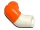 Arm, Right with Molded Orange Short Sleeve  Pattern