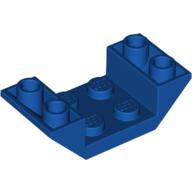 Lego Brick Sloped Inverted 45° 4 x 2 Double with 2 x 2 Recessed / Royal Blue