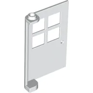 Door 1 x 4 x 5 with 4 Panes, Squared Base / White