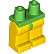 Lego Hips and Yellow Legs / Bright Green
