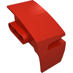 Technic Panel Car Mudguard Left / Red
