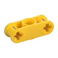 Technic Axle and Pin Connector Perpendicular 3L with Centre Pin Hole / Yellow