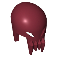 Lego Helmet Alien Skull with Fangs / Dark Red