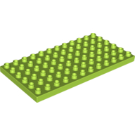 Lego Duplo Plate 6 x 12 / Lime