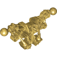 Lego Large Figure Skeletal, Torso with 2 Ball Joints (Piraka) / Pearl Gold