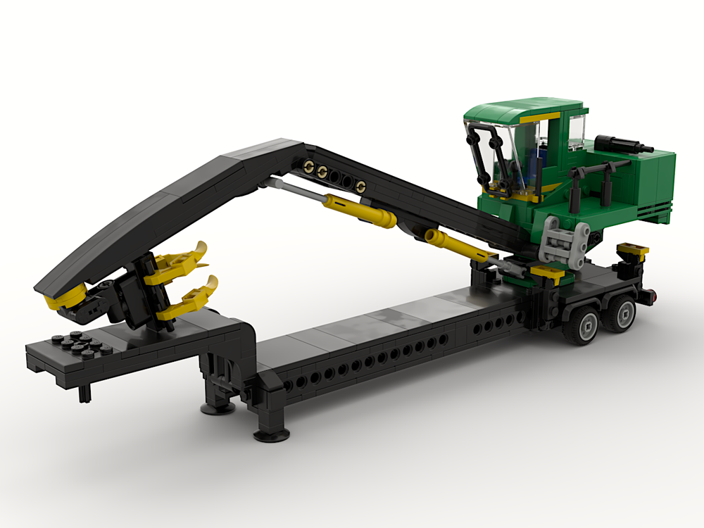 Lego John Deere Log loading trailer